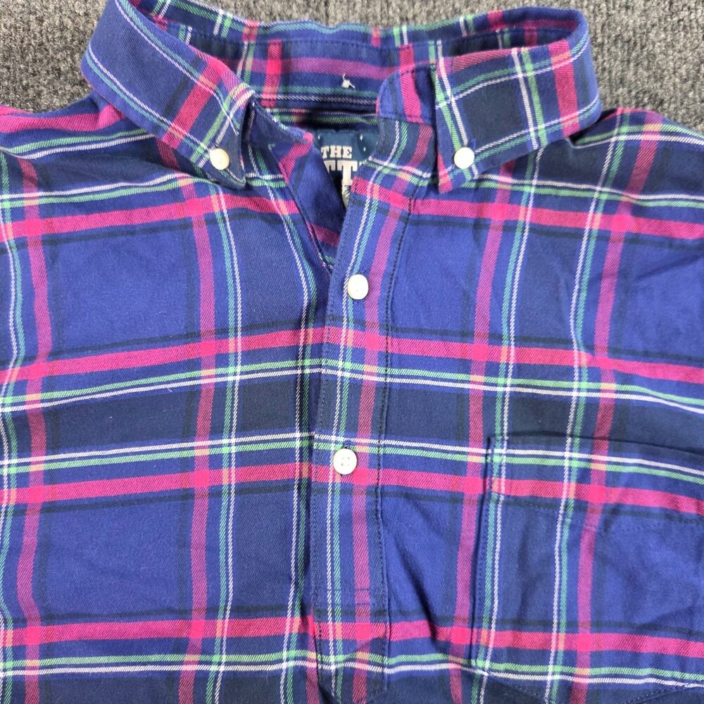 Chubbies THE NUTTER Large Plaid Long Sleeve Button Down Shirt Pullover